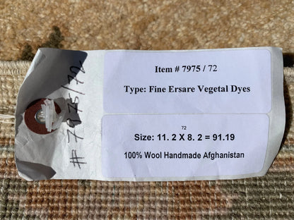 Ivory/Gold 8X11 Chobi Ziegler Handmade Wool Rug # 7975