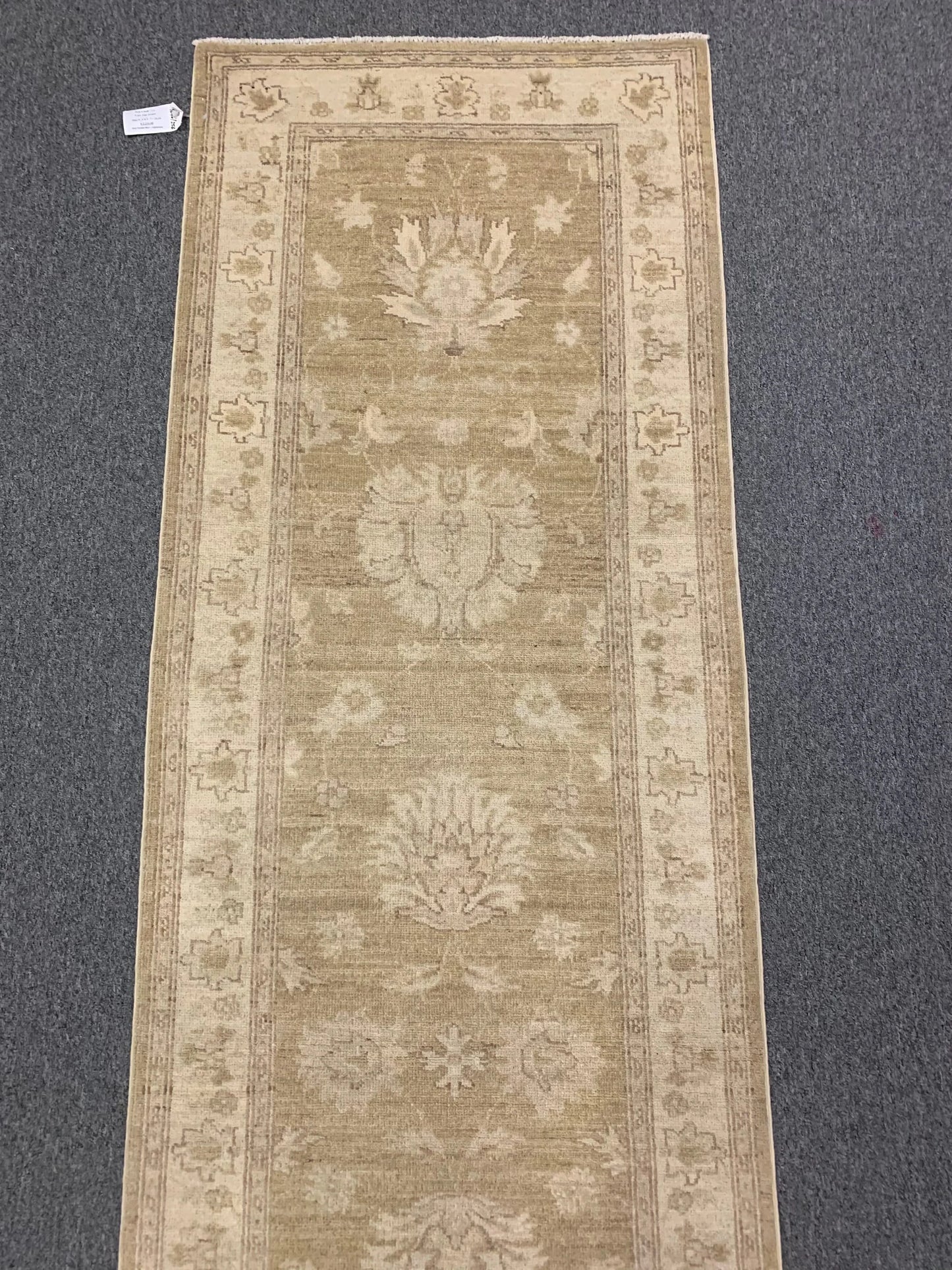 Oushak Ziegler  2' 7"X10' Handmade Wool Runner Rug # 9640