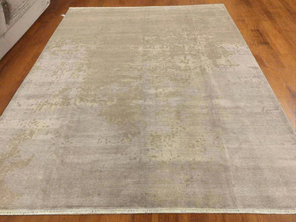 9X11 Modern Natural Wool Color Handmade Rug # 11494