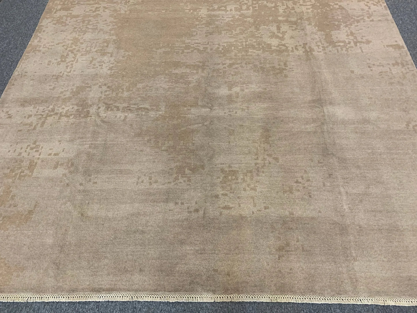 9X11 Modern Natural Wool Color Handmade Rug # 11494