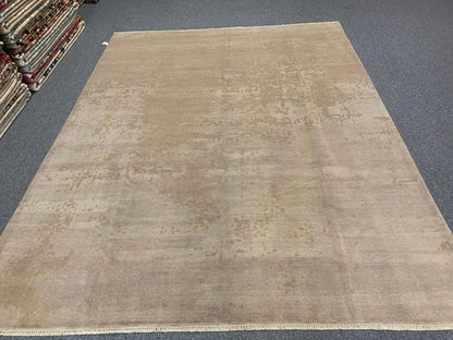 9X11 Modern Natural Wool Color Handmade Rug # 11494