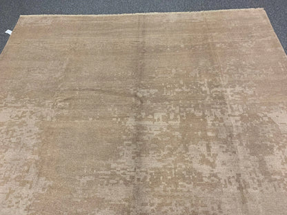 9X11 Modern Natural Wool Color Handmade Rug # 11494
