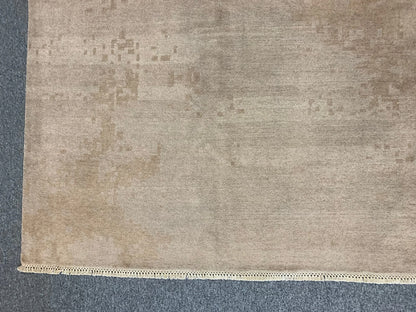 9X11 Modern Natural Wool Color Handmade Rug # 11494