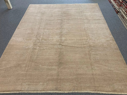 9X11 Modern Natural Wool Color Handmade Rug # 11494