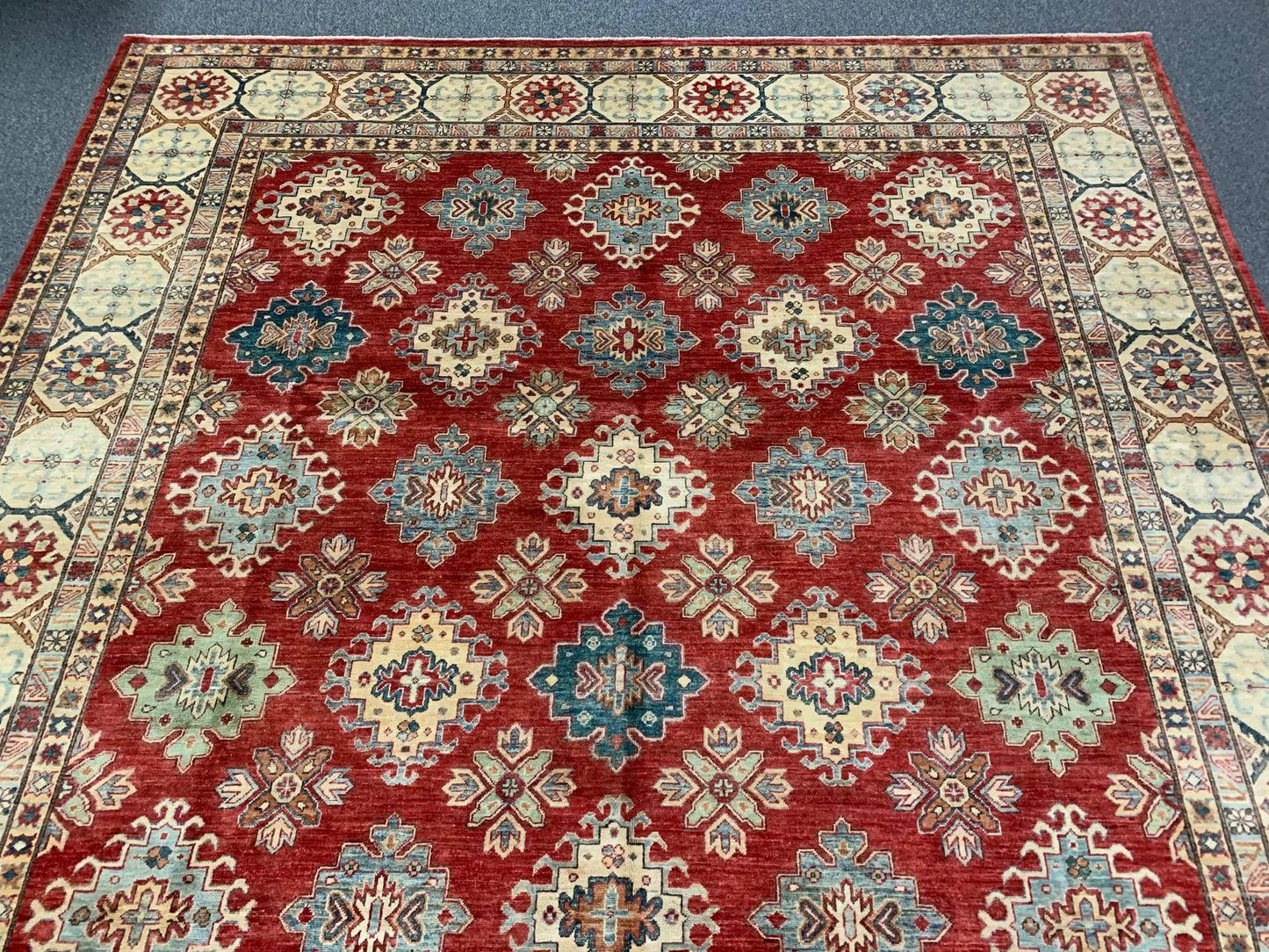 Aryana Karajah 9X12 Handmade Wool Rug # 9855