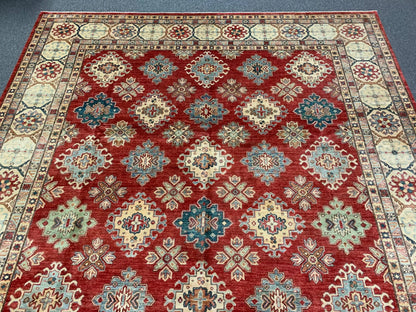 Aryana Karajah 9X12 Handmade Wool Rug # 9855