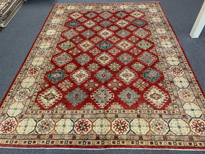 Aryana Karajah 9X12 Handmade Wool Rug # 9855