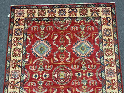 Kazak Rest 5X7 Handmade Wool Rug # 9446