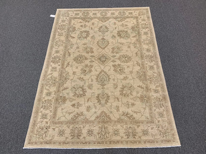 Oushak Ivory/antique looks 5X7 Handmade Wool Rug # 9291