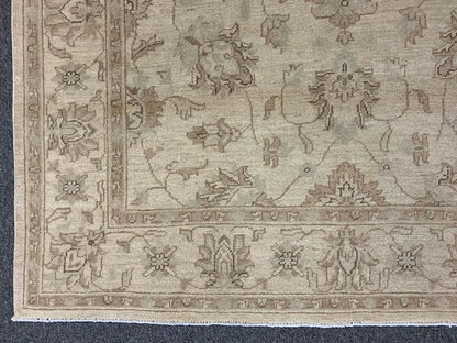 Oushak Ivory/antique looks 5X7 Handmade Wool Rug # 9291