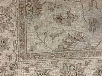 Oushak Ivory/antique looks 5X7 Handmade Wool Rug # 9291