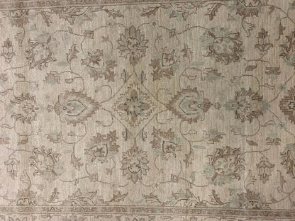 Oushak Ivory/antique looks 5X7 Handmade Wool Rug # 9291