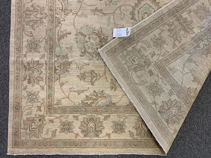 Oushak Ivory/antique looks 5X7 Handmade Wool Rug # 9291