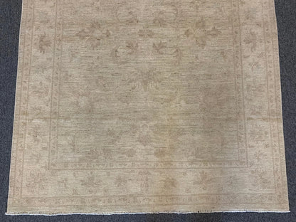 Oushak Ivory/antique looks 5X7 Handmade Wool Rug # 9818