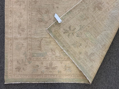 Oushak Ivory/antique looks 5X7 Handmade Wool Rug # 9818