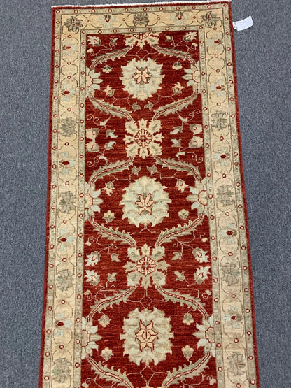 2'6"X10' Oushak Chobi Handmade Wool Runner # 10284