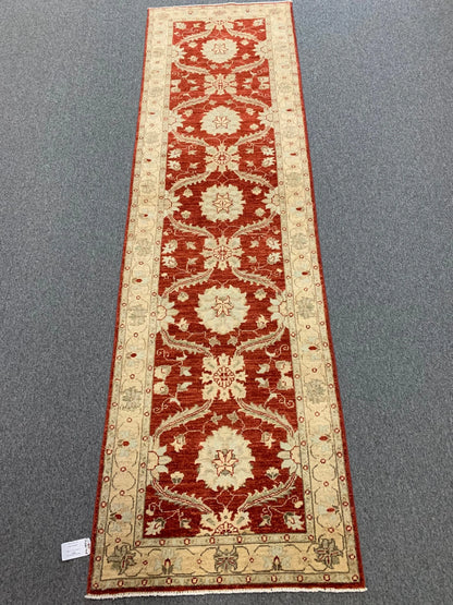 2'6"X10' Oushak Chobi Handmade Wool Runner # 10284