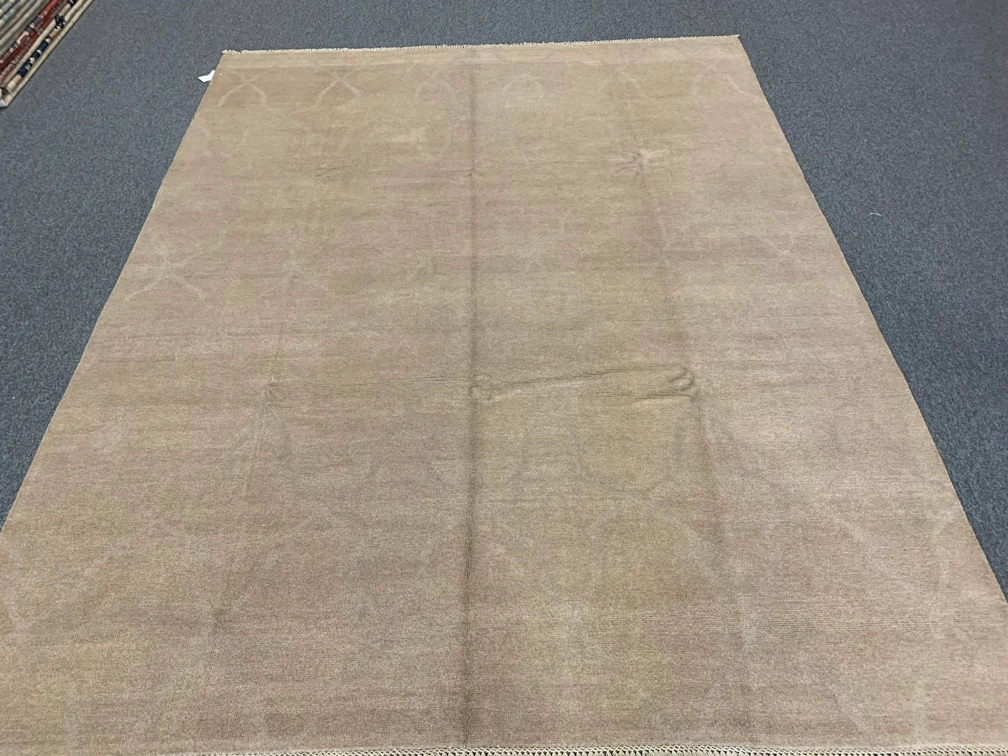 Moroccan 8X10 Natural Wool Color Handmade Rug # 11477