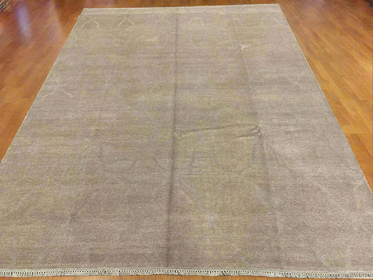 Moroccan 8X10 Natural Wool Color Handmade Rug # 11477