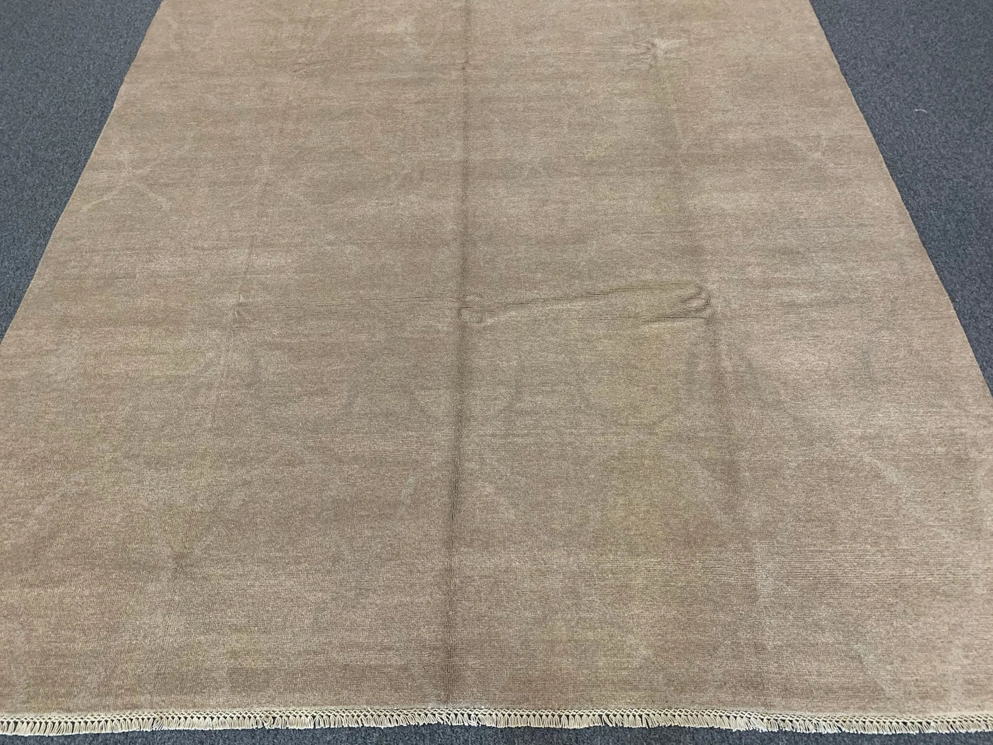 Moroccan 8X10 Natural Wool Color Handmade Rug # 11477