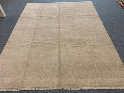 Moroccan 8X10 Natural Wool Color Handmade Rug # 11477