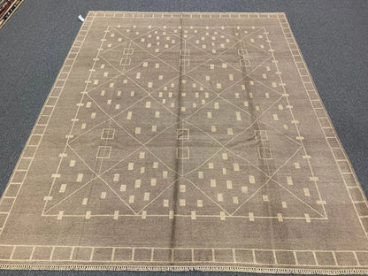 8X10 Moroccan Natural Wool Color Handmade Rug # 11482