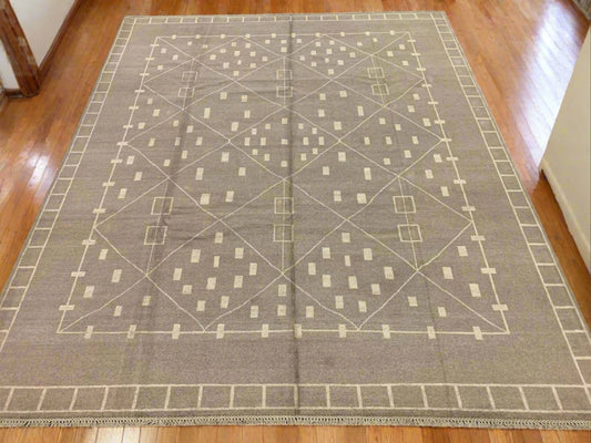 8X10 Moroccan Natural Wool Color Handmade Rug # 11482