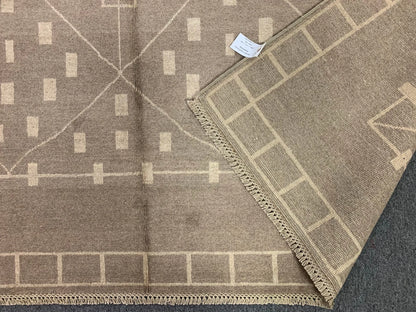 8X10 Moroccan Natural Wool Color Handmade Rug # 11482