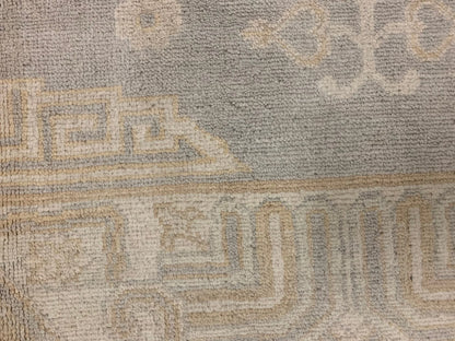 Oushak 8X10 Soft Gray Handmade Wool Rug # 11515