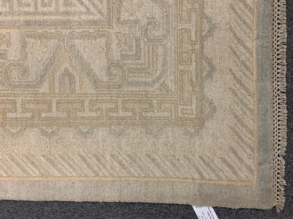 Oushak 8X10 Soft Gray Handmade Wool Rug # 11515