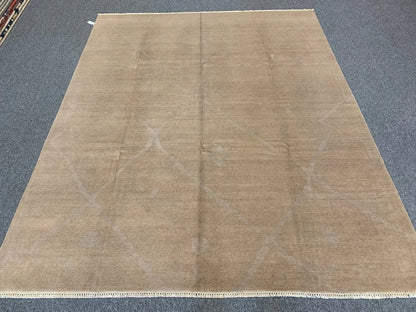 Moroccan 8X10 Natural Wool Color Handmade Rug # 11483
