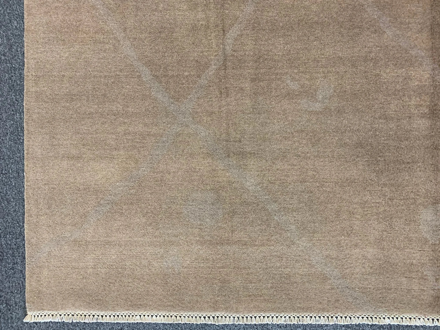 Moroccan 8X10 Natural Wool Color Handmade Rug # 11483