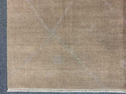 Moroccan 8X10 Natural Wool Color Handmade Rug # 11483