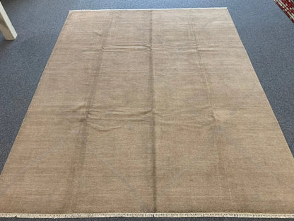 Moroccan 8X10 Natural Wool Color Handmade Rug # 11483