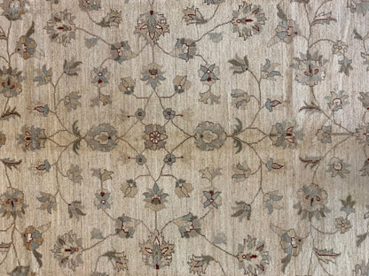 Ivory/Gold Chobi 8X11 Ziegler Handmade Wool Rug # 7960