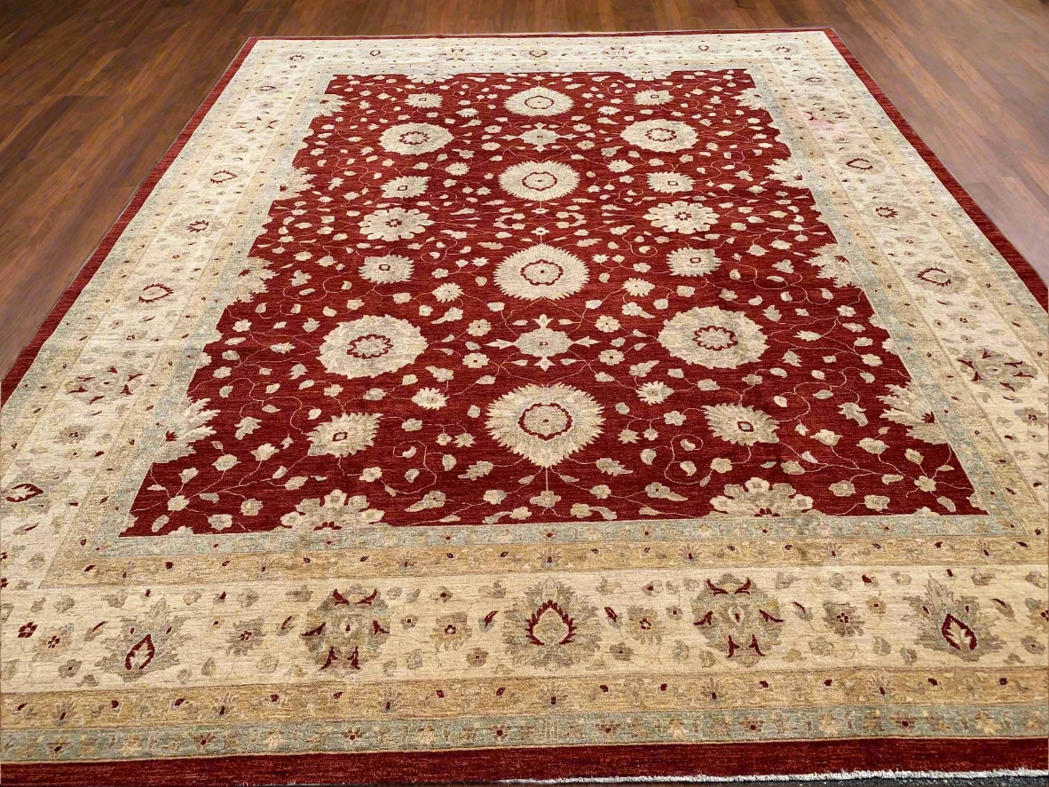 12X15 Oushak Ziegler Handmade Wool Rug # 8587