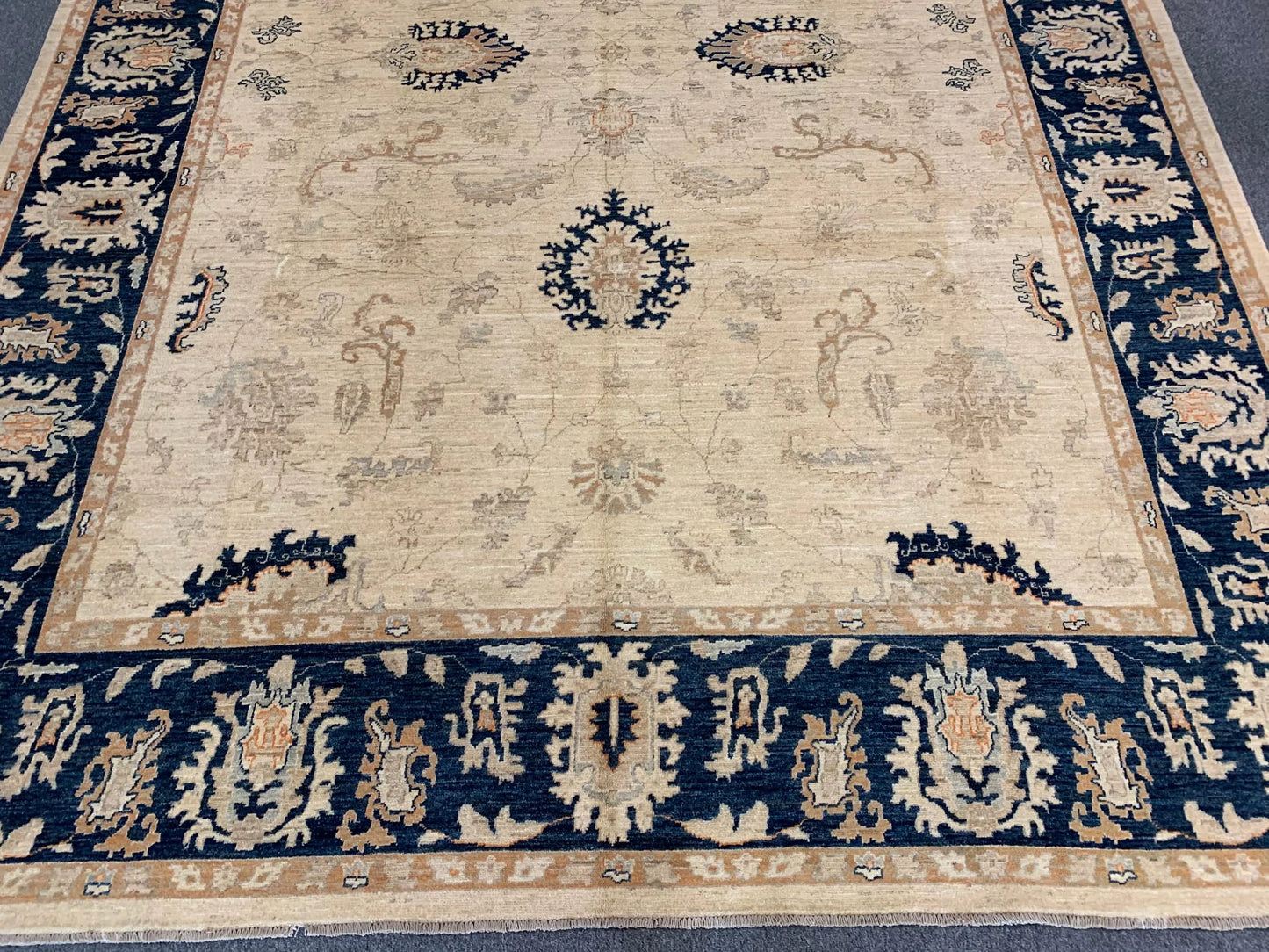 Chobi Ziegler 10X14 Handmade Wool Rug # 10528