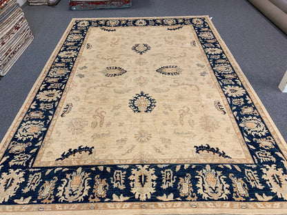 Chobi Ziegler 10X14 Handmade Wool Rug # 10528
