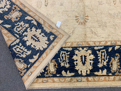 Chobi Ziegler 10X14 Handmade Wool Rug # 10528