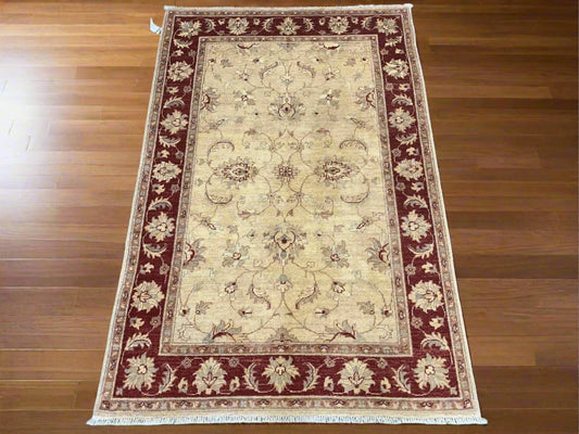 4X6 Chobi Ziegler Handmade Wool Rug # 8746