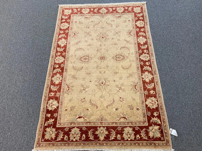 4X6 Oushak Ziegler Handmade Wool Rug # 8746