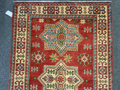 3' X 5' Fine Kazak Handmade Wool Rug # 10423