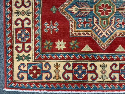 3' X 5' Fine Kazak Handmade Wool Rug # 10423