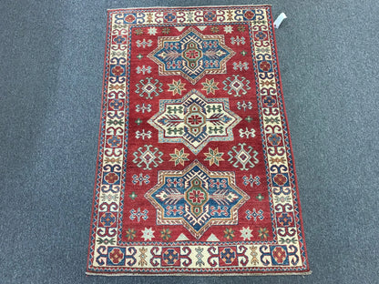 3' X 5' Fine Kazak Handmade Wool Rug # 10152