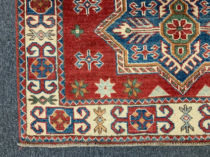 3' X 5' Fine Kazak Handmade Wool Rug # 10152