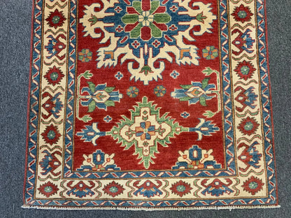 3' X 5' Fine Kazak Handmade Wool Rug # 10154