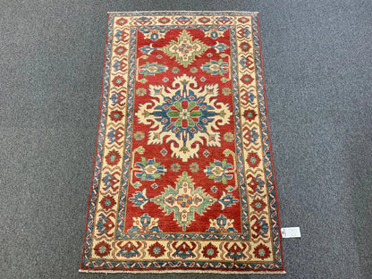 3' X 5' Fine Kazak Handmade Wool Rug # 10154
