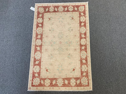 Oushak Chobi 3X4 Handmade Wool Rug # 9631