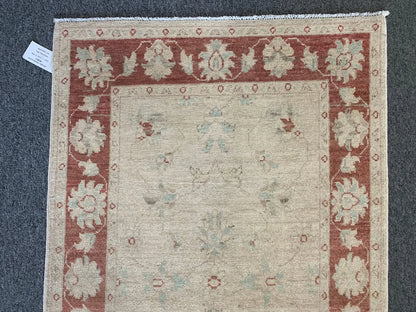 Oushak Chobi 3X4 Handmade Wool Rug # 9631