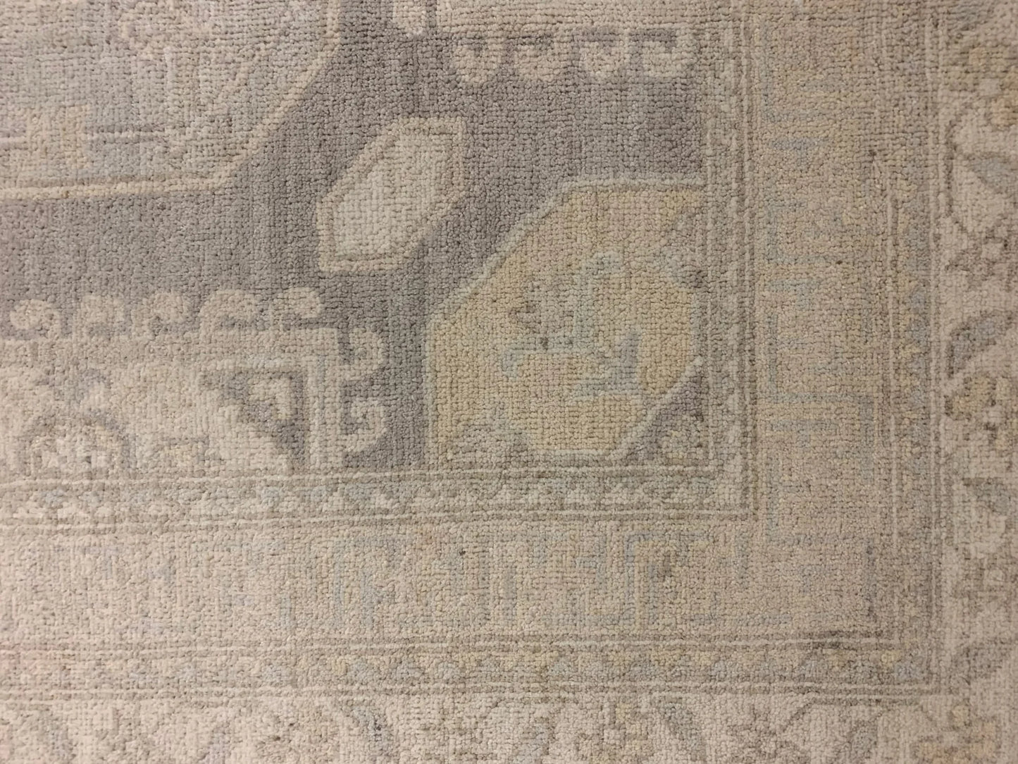 10X14 Chobi White Wash Handmade Wool Rug # 11457